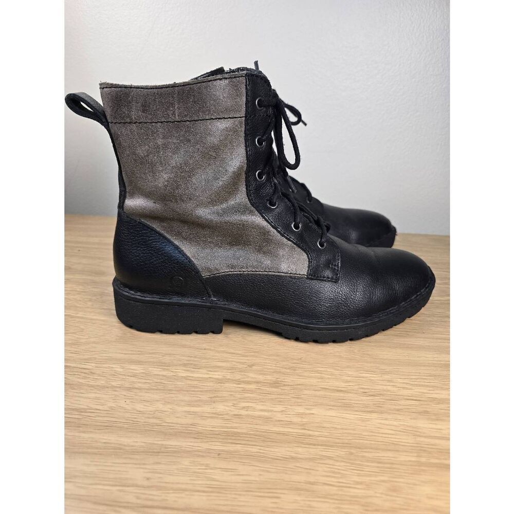 Born Malvin Black Leather Boots Men's Size 8